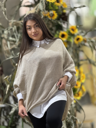 Colectia NOUA - Bluza bej asimetrica
