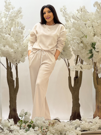 Bluza bej cu pietricele [4]