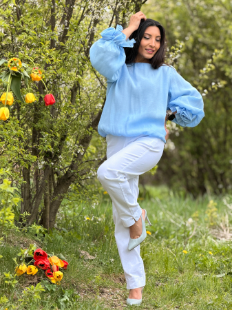 Bluza bleo cu maneci voluminoase [7]