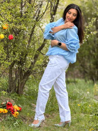 Bluza bleo cu maneci voluminoase [5]