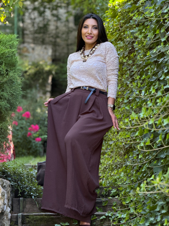Noutati - Bluza crem din dantela