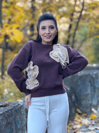 Bluze si camasi - Bluza cu 2 flori