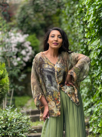 Noutati - Bluza cu anchior si imprimeu casa