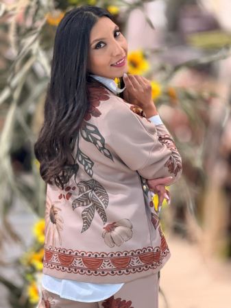 Bluza cu anchior si imprimeu floral [2]