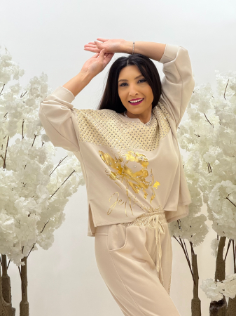 Bluza cu detaliu auriu [0]