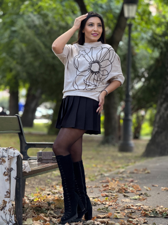 COLECTIA DE TOAMNA - Bluza cu floare