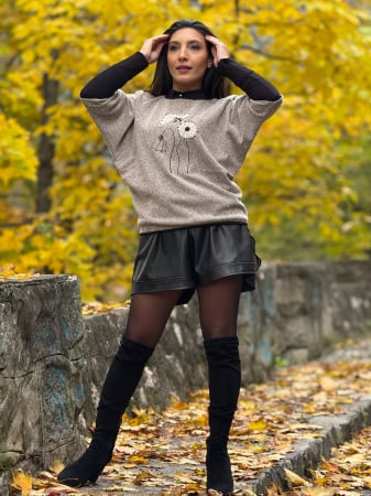 Bluza cu flori cu paiete [1]