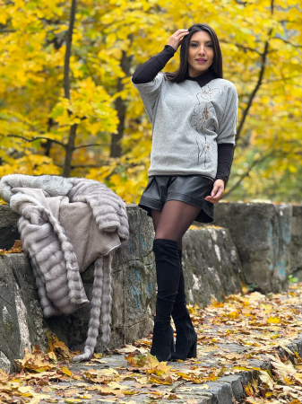 Bluza cu flori cu pietricele [4]