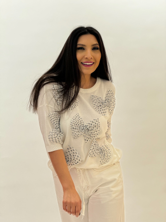 Imbracaminte de dama - Bluza cu fundite