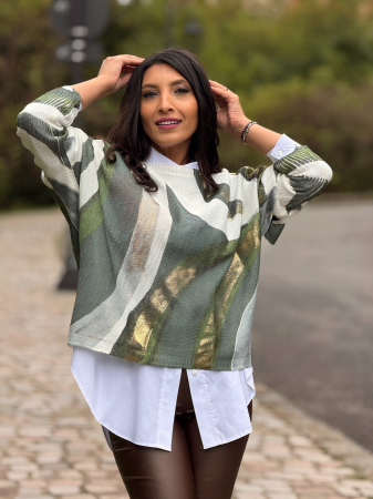 Bluza cu imprimeu abstract [4]