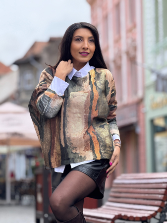 Bluza cu imprimeu abstract [2]