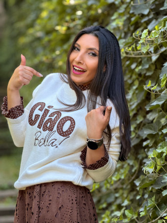 Bluza cu imprimeu CIAO BELLA [1]
