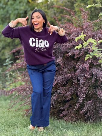 Bluza cu imprimeu CIAO BELLA [1]