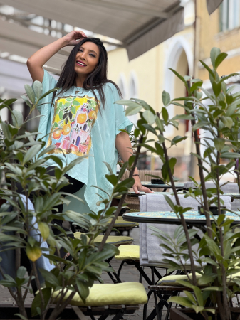 Bluza cu imprimeu cu lamai [5]