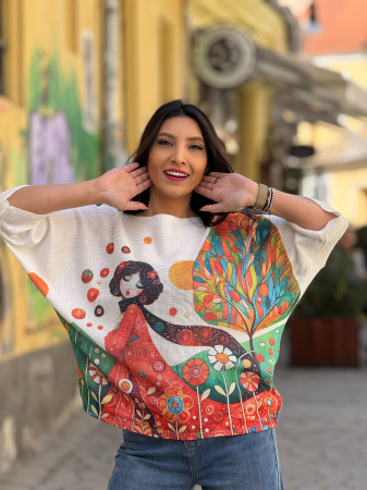 Noutati - Bluza cu imprimeu fetita