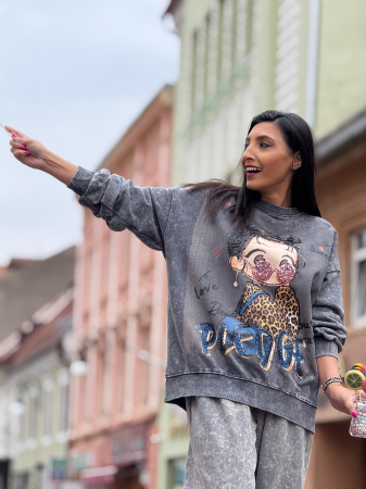 Bluza cu imprimeu fetita cu codite [2]