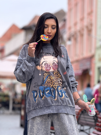 Bluza cu imprimeu fetita cu codite [4]