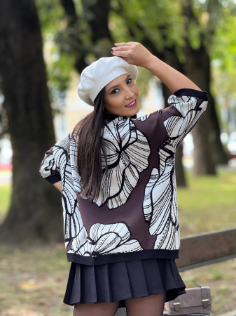 Bluza cu imprimeu floral [5]