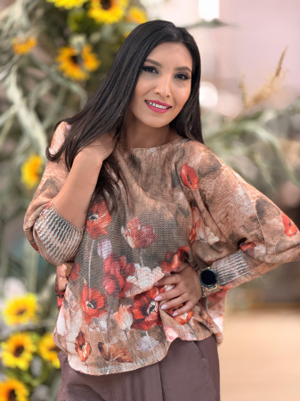 COLECTIA DE TOAMNA - Bluza cu imprimeu floricele