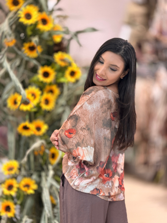 Bluza cu imprimeu floricele [2]
