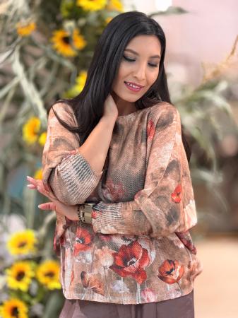 Bluza cu imprimeu floricele [1]