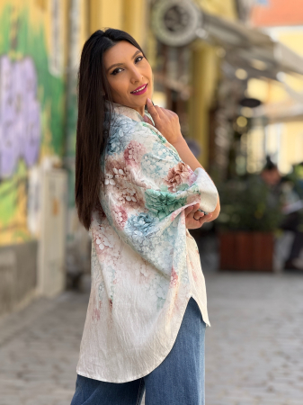 Bluza cu imprimeu hortensie [4]