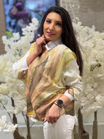 Bluza cu imprimeu mozaic [1]