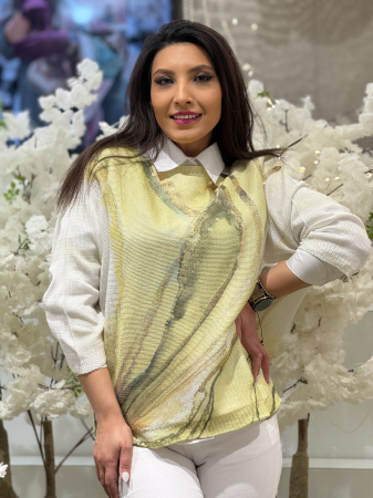 COLECTIA DE PRIMAVARA - Bluza cu imprimeu mozaic