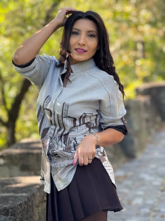 COLECTIA DE TOAMNA - Bluza cu imprimeu oras