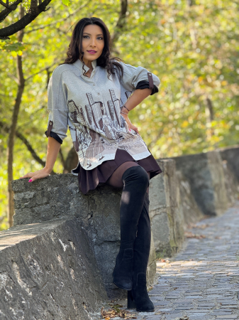 Bluza cu imprimeu oras [4]