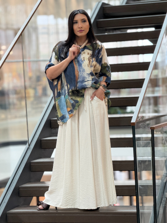 Bluze si camasi - Bluza cu imprimeu pictural