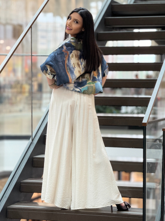 Bluza cu imprimeu pictural [3]