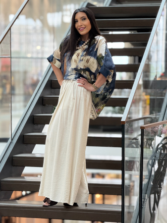 Bluza cu imprimeu pictural [2]