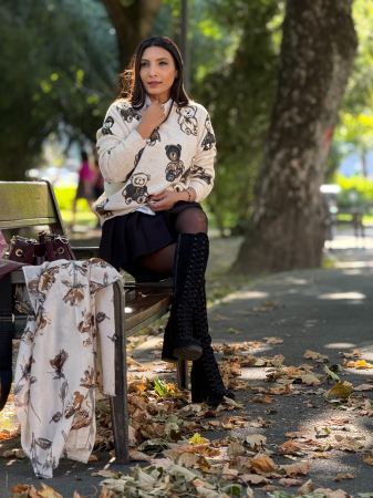 Bluza cu imprimeu ursuleti [2]