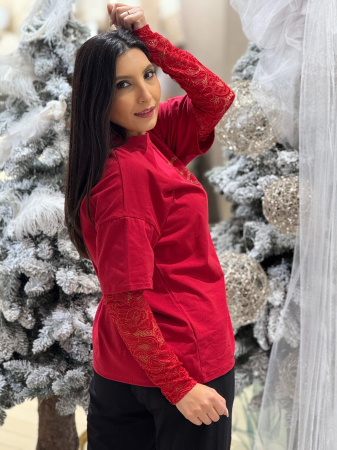Bluza cu maneca din dantela bb [3]