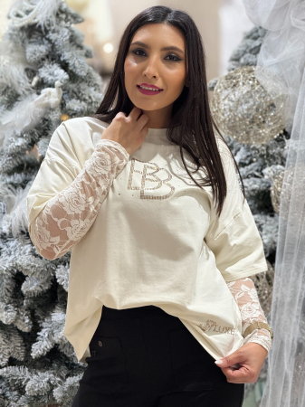 Bluza cu maneca din dantela bb [4]