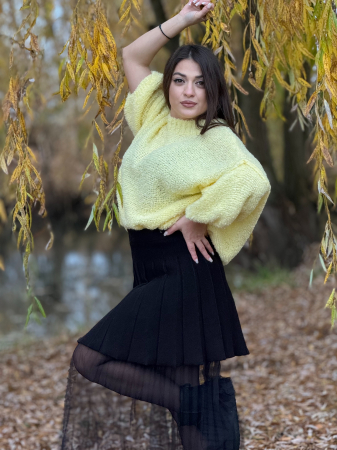 Bluza cu maneca trei sfert buclata [2]