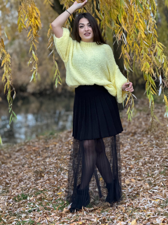 Bluza cu maneca trei sfert buclata [3]