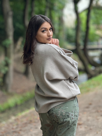 Bluza cu nasturi pe maneca [3]