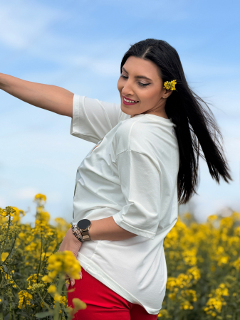 Bluza din bumbac cu imprimeu  balerina [2]