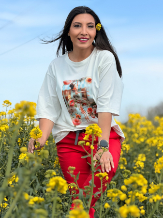 Bluza din bumbac cu imprimeu  balerina [5]