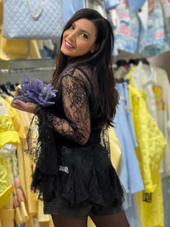 Bluza din dantela cu maneca clopot [4]