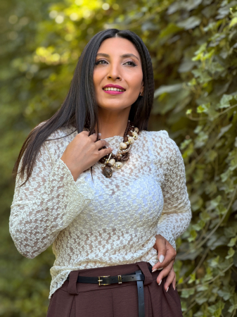 Bluza din dantela cu maneci lungi [3]