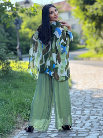 Bluza din matase cu forme geometrice [5]