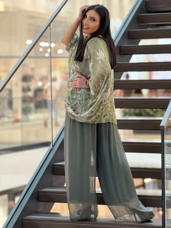 Bluza din matase cu imprimeu floral [4]