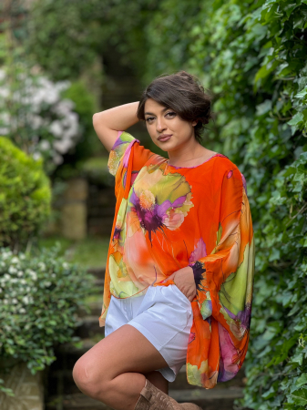 Bluza din matase cu imprimeu floral [1]