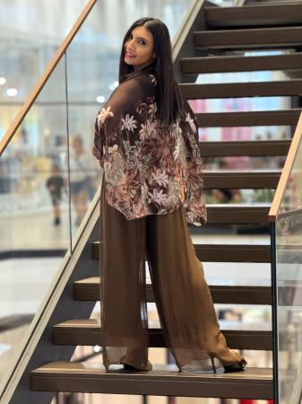 Bluza din matase cu imprimeu floral [5]