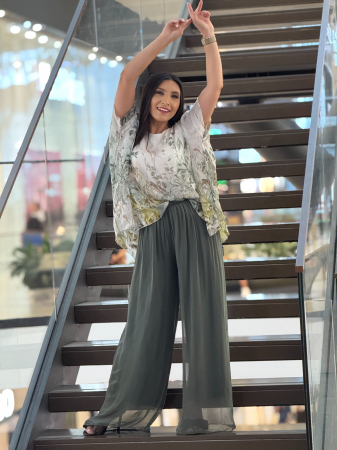 Bluza din matase cu imprimeu floral [3]