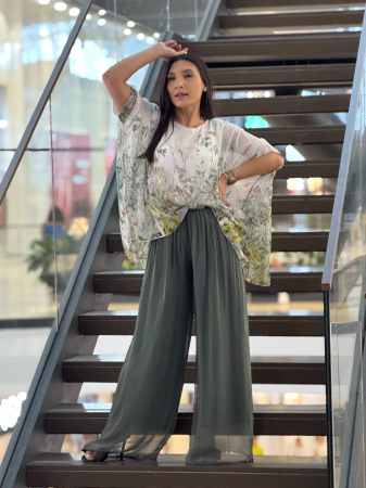 Bluza din matase cu imprimeu floral [4]