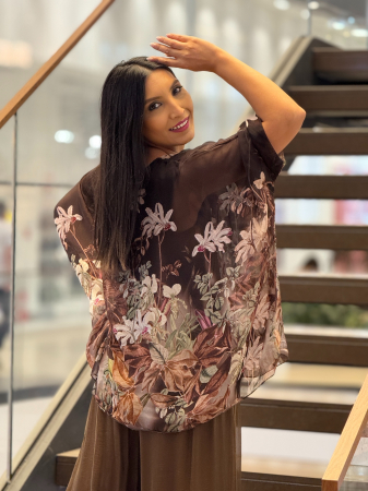 Bluza din matase cu imprimeu floral [1]